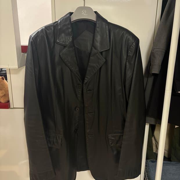 블랙 레더자켓