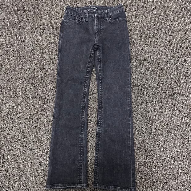 트루릴리젼 여성 데님 흑청 청바지 부츠컷 팬츠 26인치