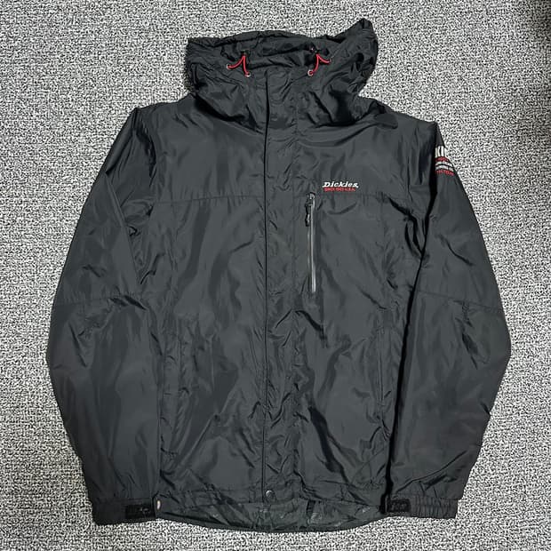 (L추천) 디키즈 블랙 후드 바람막이 자켓