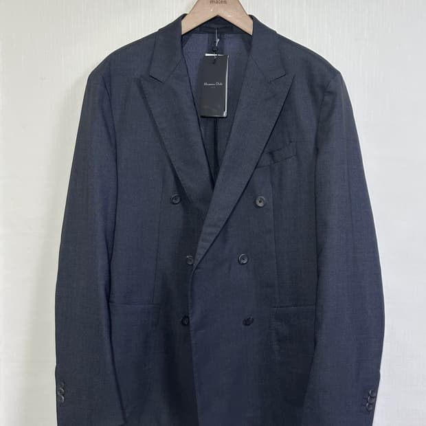 새상품 22SS) 마시모두띠 더블 블레이저 105/차콜그레이