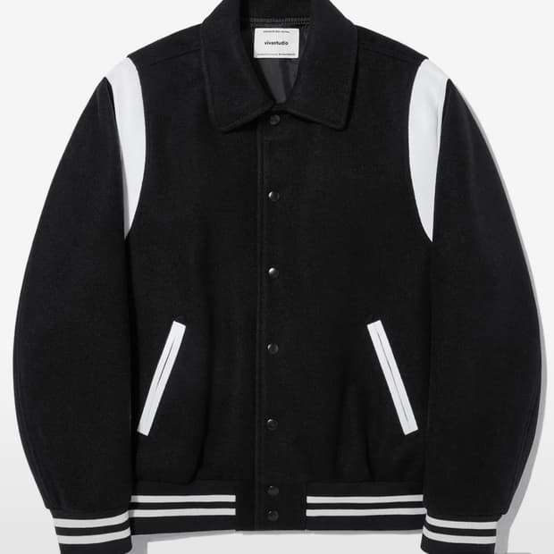 비바스튜디오 FELT WOOL STADIUM JACKET (XL)