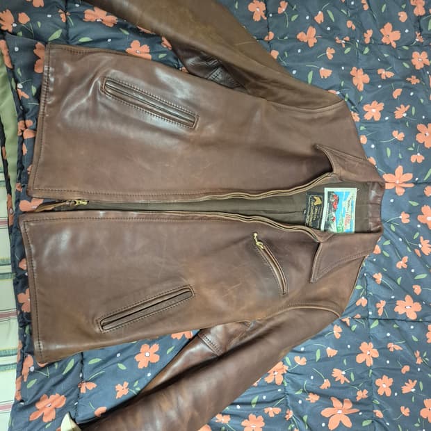 Aero Leather 하프벨트 stf판 자켓 40