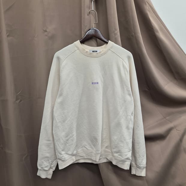 MSGM 아이보리 맨투맨 XL