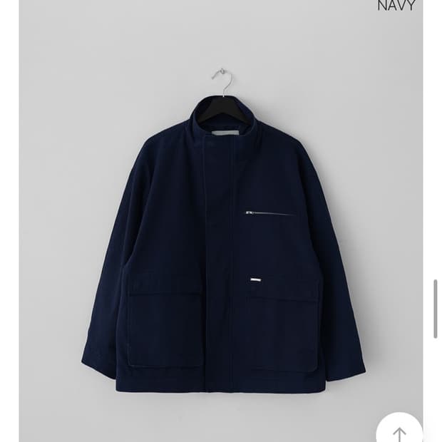 매니크 에피나 오버핏 코튼 야상 자켓 네이비