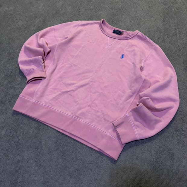 폴로 랄프로렌 핑크 맨투맨 L