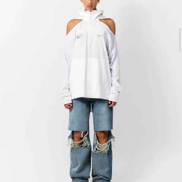 Yeel Leey 엘이이와이 데미지 데님팬츠 S