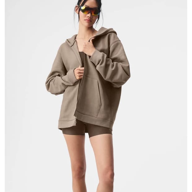 Alo yoga 후드 집업 M사이즈