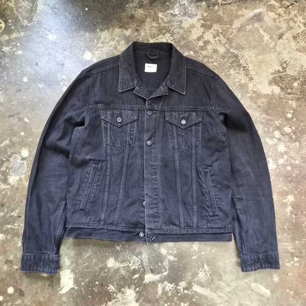 L) GAP 갭 청자켓 흑청 청자켓 블랙 데님자켓 아메카지 워크웨어