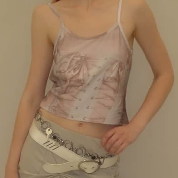 2000archives 아멜리아 탱크탑 발레코어 나시 민소매 빈티지