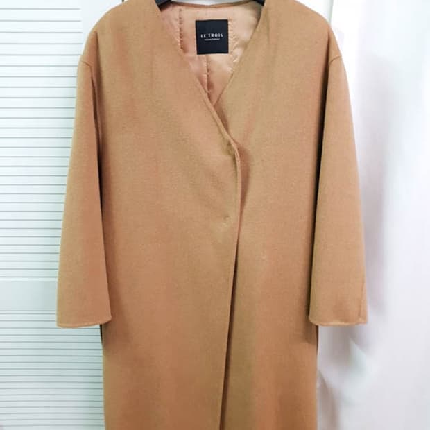 르투아 여성 캐시미어 핸드메이드 코트