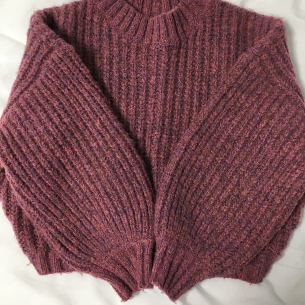 모리걸 빈티지 니트