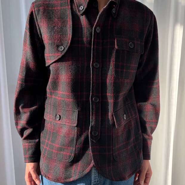 [L]페로우즈 Pherrow's 헌팅 울 셔츠 자켓