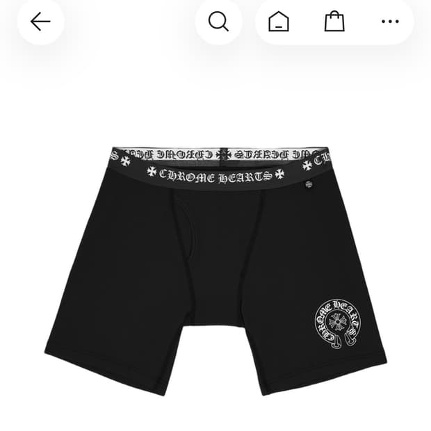 (m) 크롬하츠 박서 브리프 롱 블랙