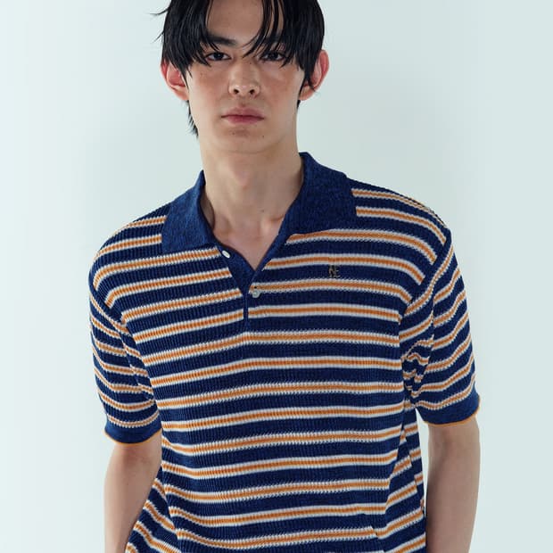 노이스 26ss 스트라이프 니트 탑  팝니다 솔리드옴므 타임옴므 송지오옴
