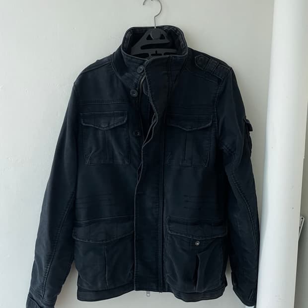 H&M 빈티지 멀티포켓 밀리터리 자켓