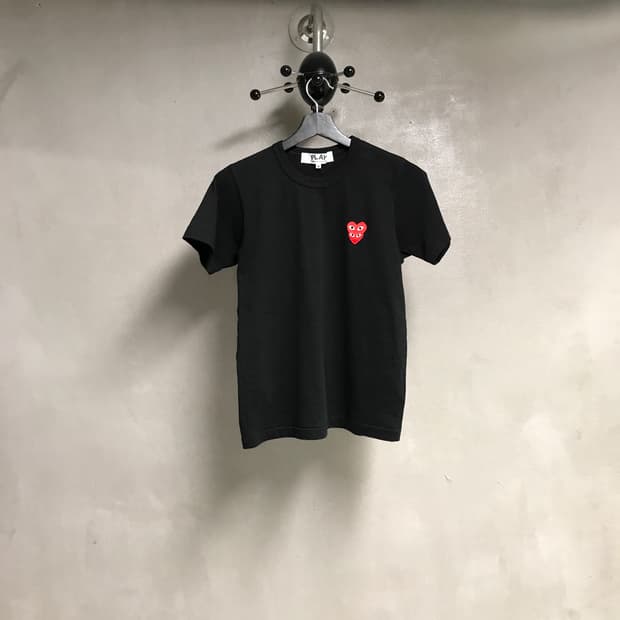 꼼데가르송 와펜 반팔 티셔츠 블랙 M(W)