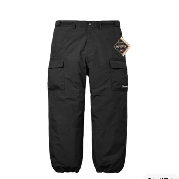 슈프림 고어텍스 카고 팬츠 블랙 - 25FW