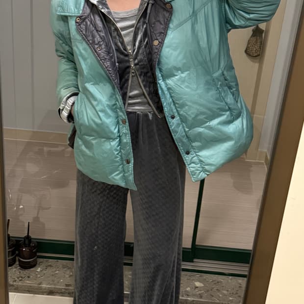 더일마 리버스구스 패딩 민트