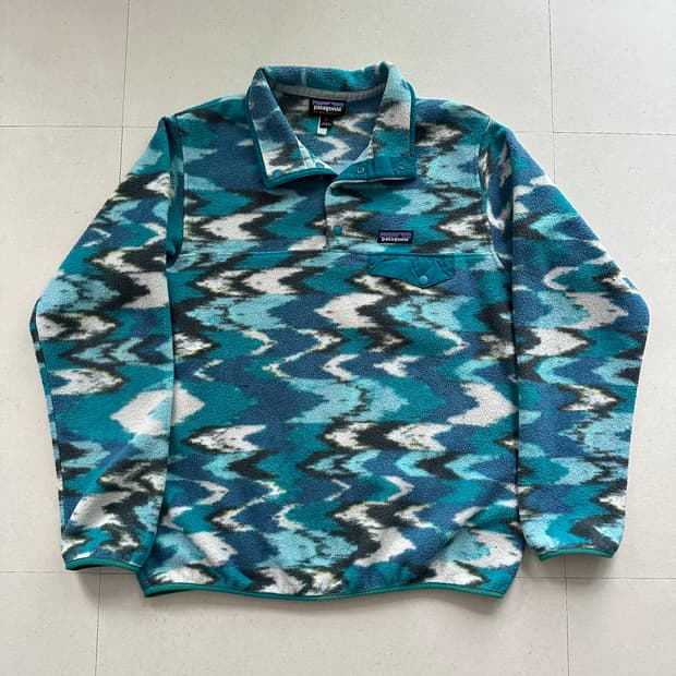 파타고니아 신칠라 스냅T 집업 플리스 아즈텍 에스닉