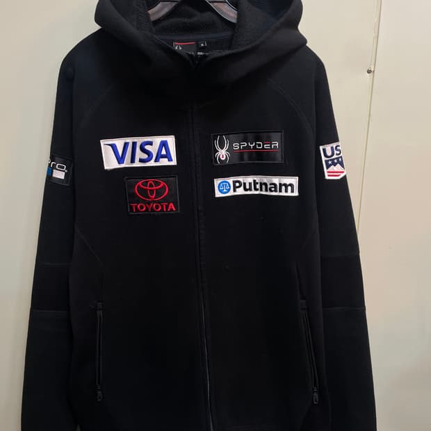 스파이더 us스키팀 후드집업