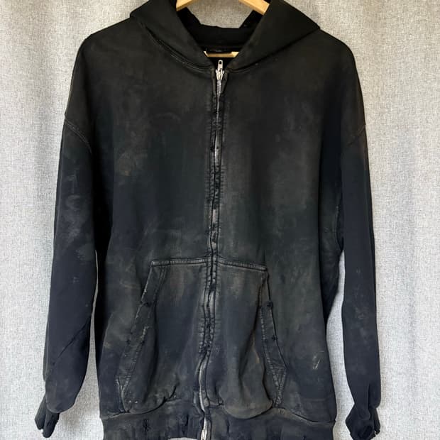 발렌시아가 머드쇼 초판 파리 더티후드집업 xs