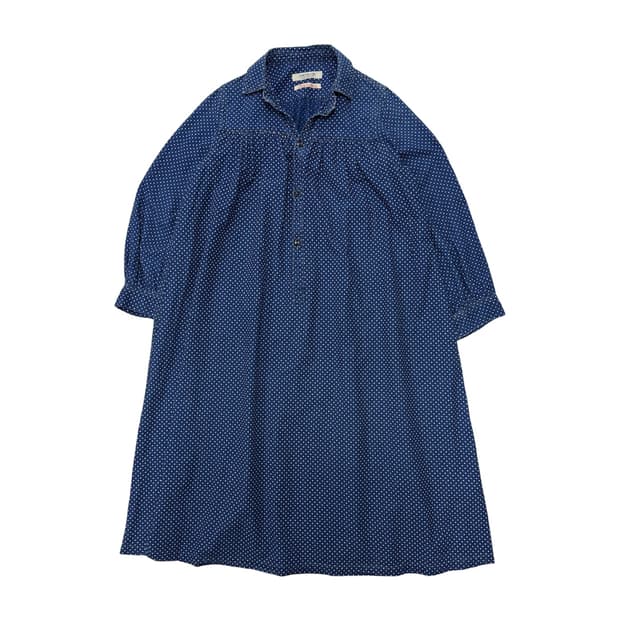 Omnigod indigo dot dress