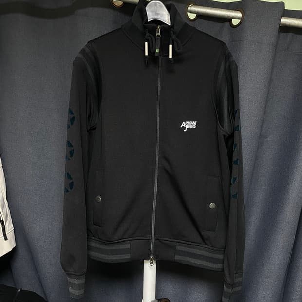 알마니 진스 져지 블랙 L