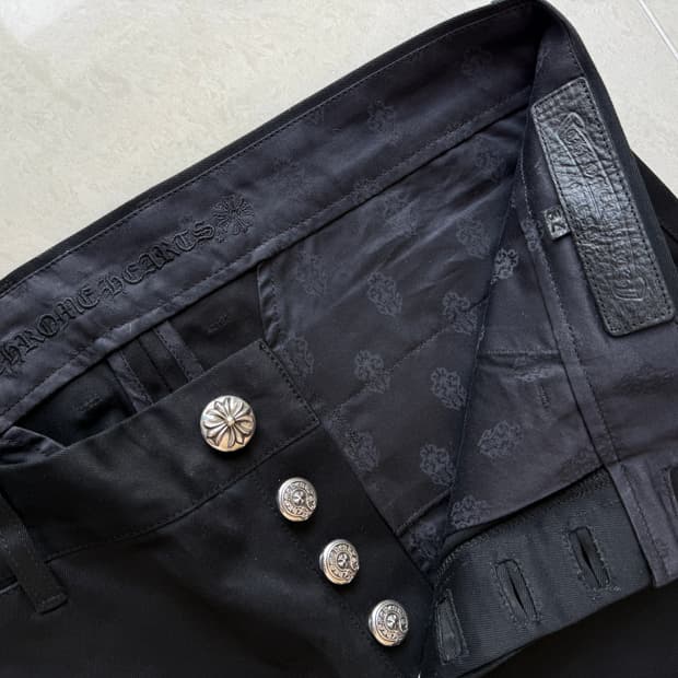 크롬하츠 RS 부츠컷  블랙 팬츠 