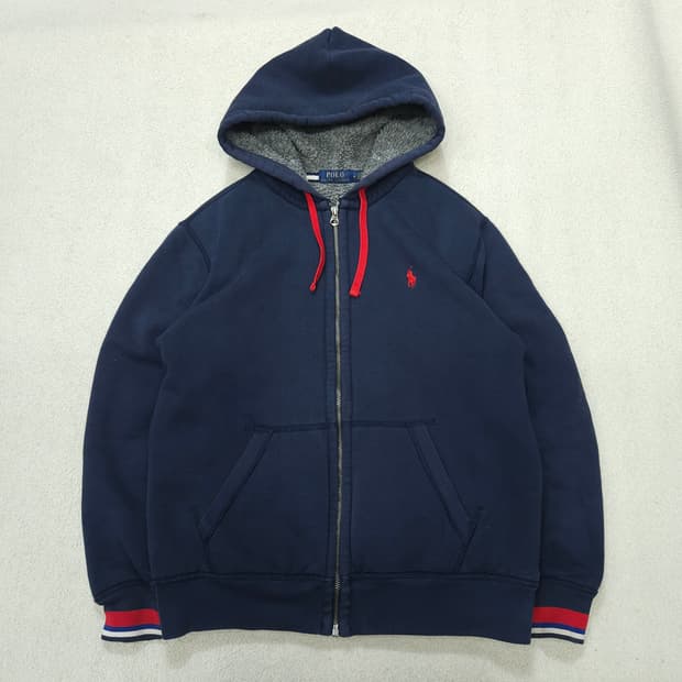 폴로 랄프 로렌 쉐르파 후드 집업 M