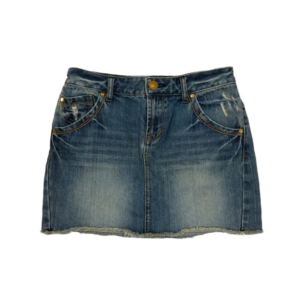 LOWRYS FARM 로리즈팜 워싱 데님 스커트