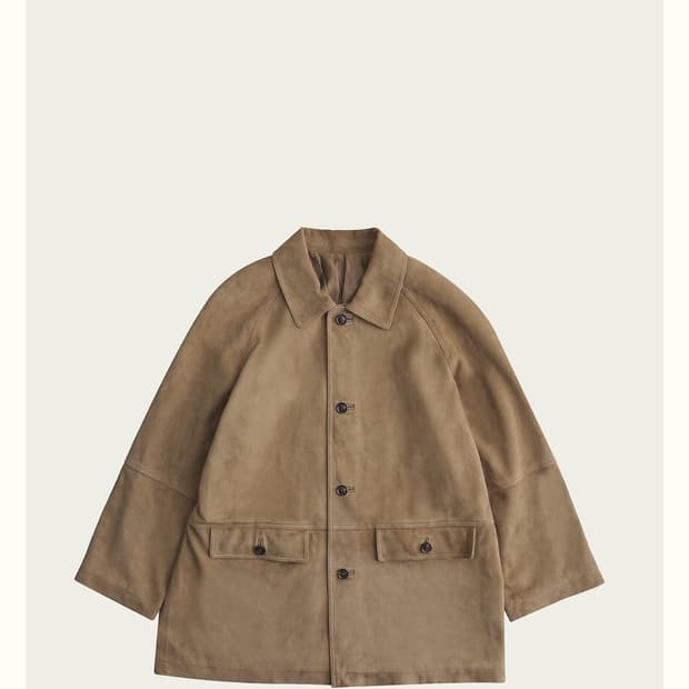 리본빛 닐슨 스웨이드 자켓