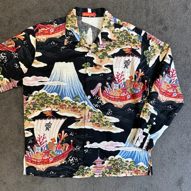 Kyoto Erigen 패턴 셔츠 L