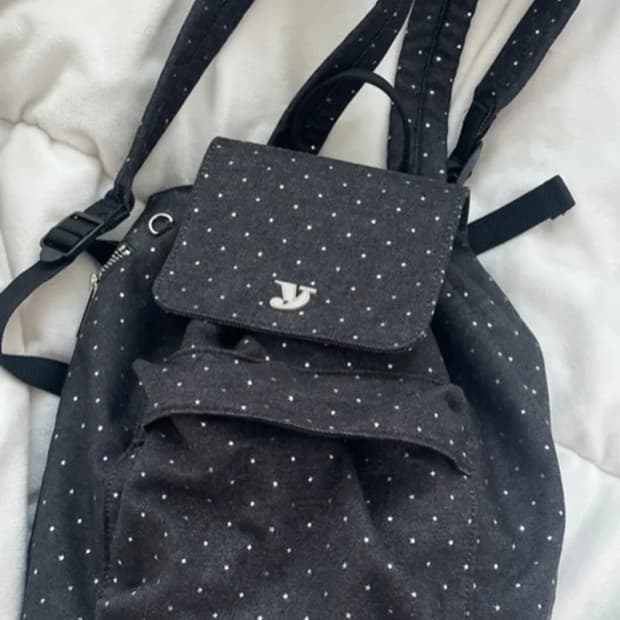 여밈 미니 데이 백팩 별 땡땡이