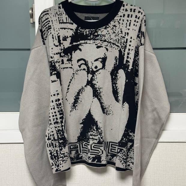 [L] 라스벳 인타르시아 스웨터 니트