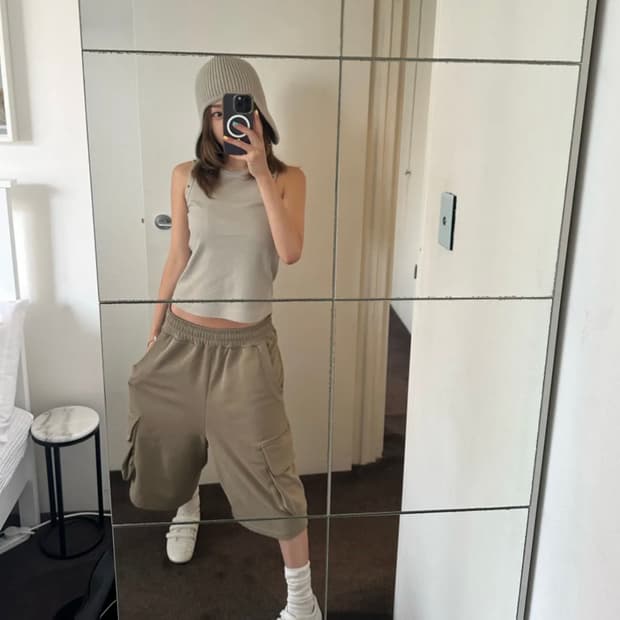 다이닛 비니 (베이지)