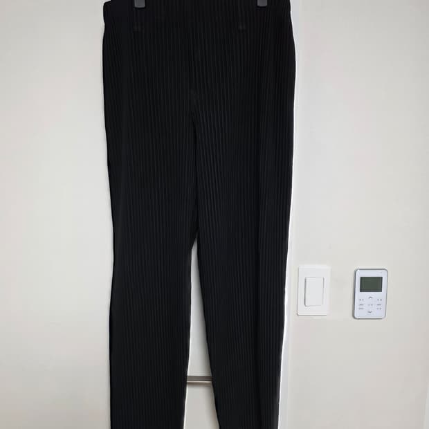 옴므플리세/JF150 스트레이트 팬츠 블랙/2