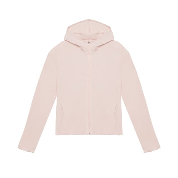 아모르샤이 hoodie long sleeve - pink