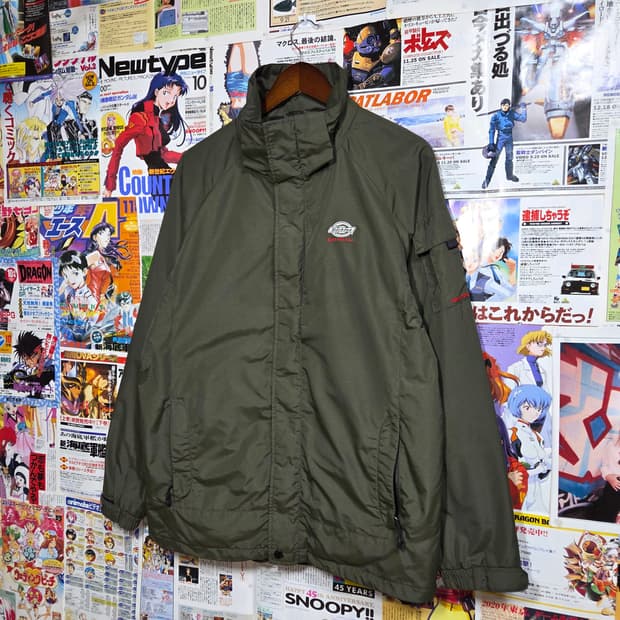 디키즈 카키 고프코어 바람막이 자켓