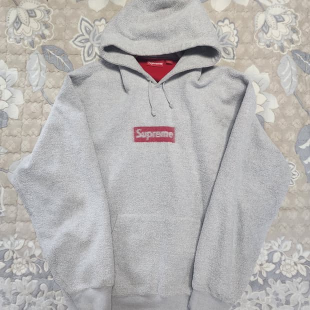슈프림 인사이드 박스로고후드 xl