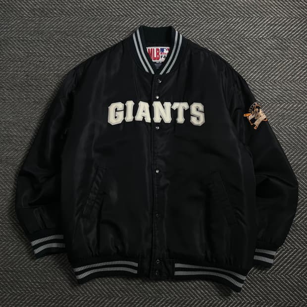 MLB 샌프란시스코 자이언츠 사틴 바시티 자켓 o 4369