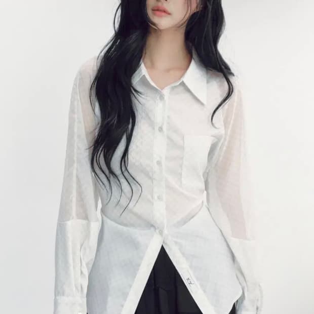 더티스 블루베리 타르트 셔츠 아이보리 새상품