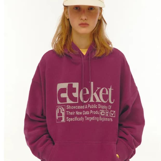 테켓 마젠타 후드 s사이즈