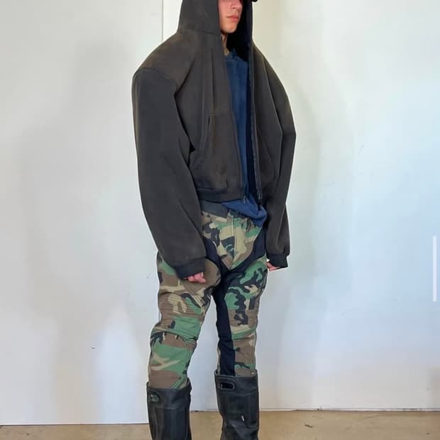 Greg Ross 숄더패드 후드집업 S 사이즈