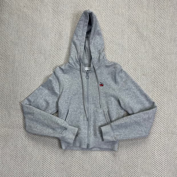 키르시 체리 후드집업 그레이 1사이즈