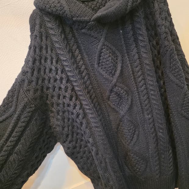 피어  오브 갓 에센셜  블랙후드니트