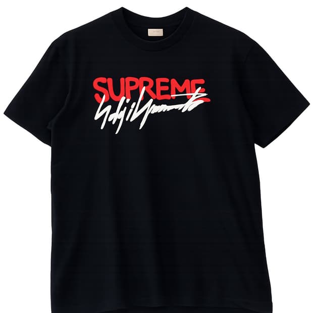 Supreme X Yoji yamamoto 협업 티셔츠