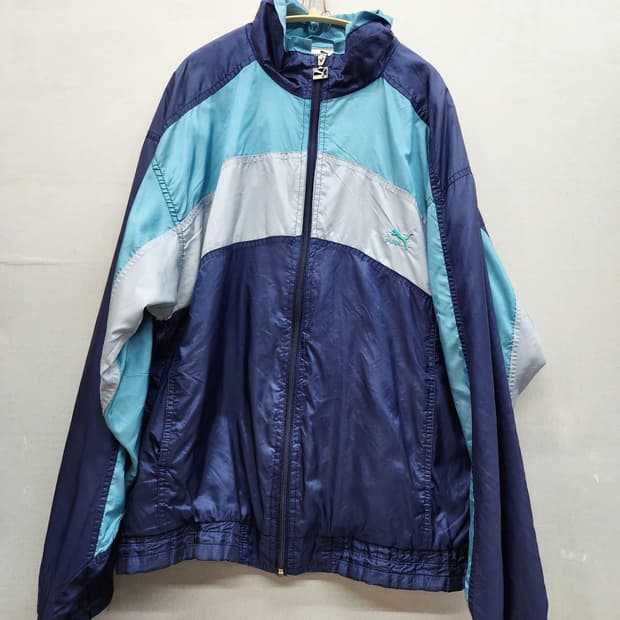 90's 올드스쿨 푸마 배색 바람막이 8(XL)