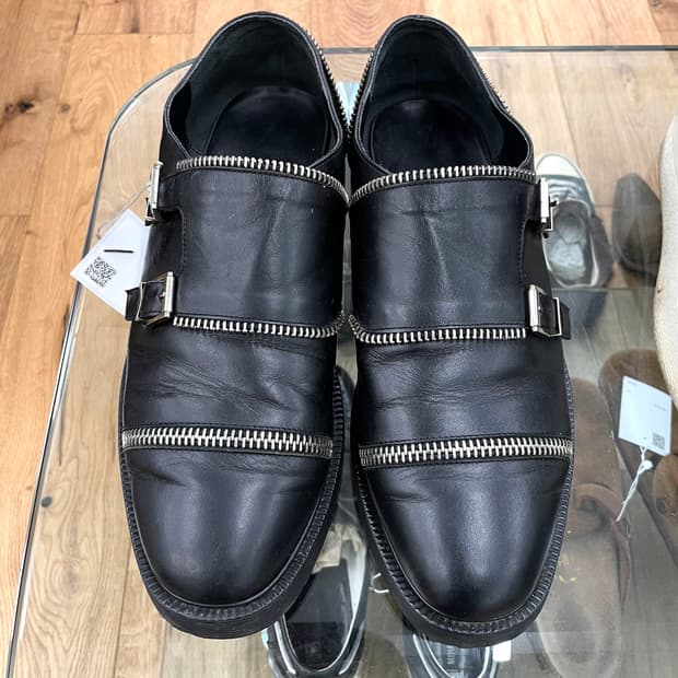 [45] 쥬세페자노티 지퍼 레더 슈즈