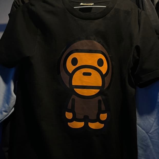 베이프 마일로 반팔티 xs