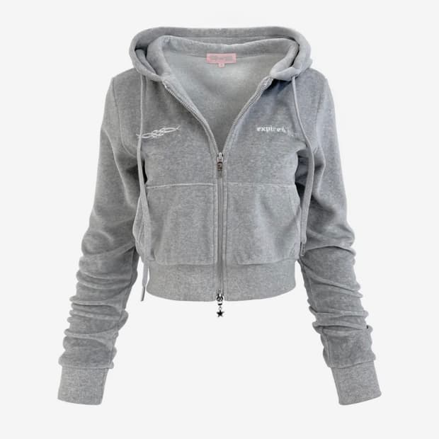 익스파이어드걸 벨루아 후드집업 그레이